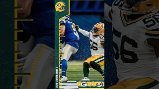 Edgerrin Cooper Gets His First NFL Career Sack  Packers vs Rams [upl. by Ailes]