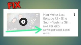 Fix YouTube Video Download Problem  quotDownload Failed Learn Morequot Error Solution [upl. by Madlen]