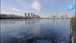 Cat walks over the frozen Han river meme but all me [upl. by Eralc602]