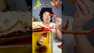 🦀Spicy Sauce vs Wasabi sauce Emoji food Challenge  king crab Mukbang Funny Video shorts [upl. by Anicart285]