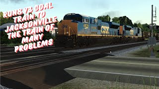 Run8 v3 CSX Coal Train To Jacksonville The Train Of Many Problems [upl. by Ecyaj27]