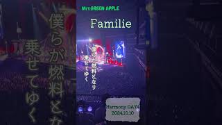 MrsGREEN APPLE on quotHarmonyquotDay4「Familie①」ミセスハーモニー [upl. by Corron760]