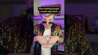 The most embarrassing mistake for pizza ASL SignLanguage AmericanSignLanguage LearnASL CODA [upl. by Lebatsirc]