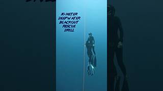 20meter BLACKOUT freediver rescue [upl. by Blas]