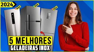 As 5 Melhores Geladeira Inox Em 2024  Tem Boa e Barata 3 portas Inverse e Outras [upl. by Oisor]