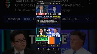 stock technical analysis and predictions Tom Lee advice investors [upl. by Virgina]