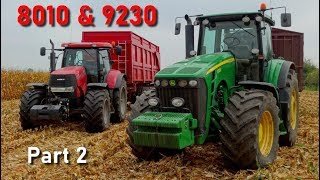 Case IH 9230 amp 8010  Corn harvest 2019  Part 2 OptumPuma6R8330 [upl. by Sairu168]