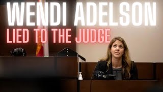 Wendi Adelson Lied to the Judges Face and Instantly Regretted It [upl. by Valentino]