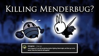 Does killing MENDERBUG have consequences [upl. by Kevon575]