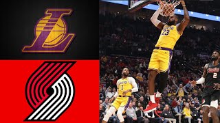 Lakers vs Blazers  Lakers GameTimeTv  Lakers Team Highlights  In Season Tournament [upl. by Tamera]