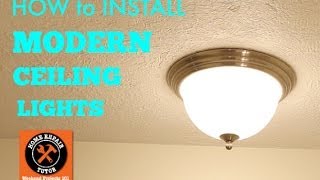 How to Install Modern Ceiling Lights [upl. by Sherrard579]