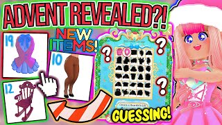 ADVENT CALENDAR REVEALED BY ROYALE HIGH Guessing The NEW ITEMS In The GLITTERFROST UPDATE Roblox [upl. by Iretak360]