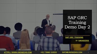 SAP GRC Training  SAP GRC Training Demo Day 2  SAP GRC S4 HANA Training [upl. by Aikahs365]