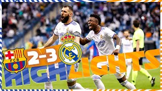 HIGHLIGHTS  FC Barcelona 23 Real Madrid  El Clásico [upl. by Nodmac]