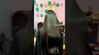 Hair Kerashine Hair Treatment Step By Step  Hair Keratin Smoothning Treatment 🔥 viralvideo [upl. by Arakihc]