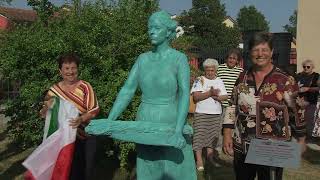 Monumento alla donna contadina Gazoldo degli Ippoliti 23072023 [upl. by Leopoldine]