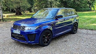 Range Rover Sport SVR review  offensive or awesome Walkaround drive along performance and price [upl. by Lleira]