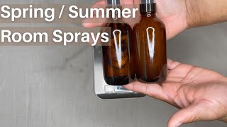 SPRING SUMMER ROOM SPRAYS  testing new scents how I measure ingredients [upl. by Nireves]