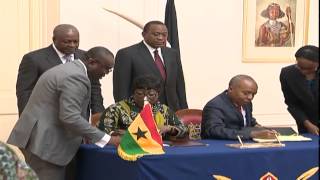 Kenya and Ghana Sign 9 Bilateral Trade Agreements [upl. by Gnourt]