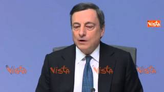 DRAGHI IN TEDESCO SUI TASSI BCE SE AVESSI DETTO quotNEINquot SAREBBE STATO UN DISASTRO [upl. by Alane]