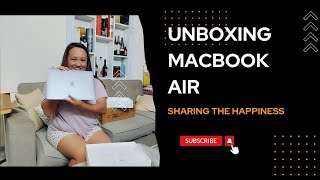 Unboxing the happiness MacBook Air  New MacBook Air Sleek Powerful and Ready to Go [upl. by Valonia]