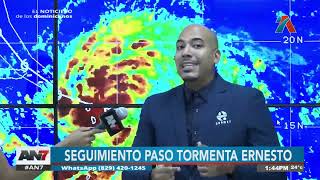 Seguimiento al paso de la tormenta Ernesto [upl. by Nnhoj]