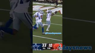 Trevon Diggs first interception in his comeback game from ACL injury shorts nfl cowboys viral [upl. by Osbourn5]