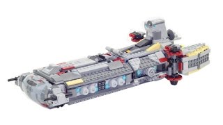 Super smooth Lego® build Rebel Combat Frigate 75158 review in stop motion [upl. by Adao]