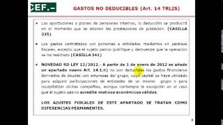 Impuesto de Sociedades 11 Gastos no deducibles [upl. by Ativ]