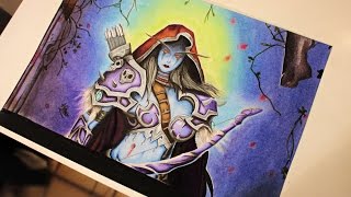 ☼ Speed Drawing ☼  Sylvanas  World of Warcraft [upl. by Peppard]