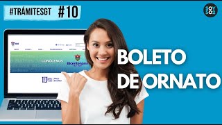 💻 TRÁMITES  BOLETO DE ORNATO [upl. by Riccio]