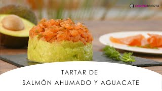 Tartar de SALMÓN ahumado y AGUACATE ¡Receta fácil rápida y SIN COMPLICACIONES 🥑🐟 Cocina Abierta [upl. by Oicirtap]