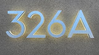 How to install LED Backlit Floating Modern House Numbers Installation [upl. by Morven907]