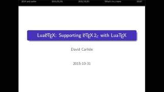 LuaLATEX Supporting LATEX 2 with LuaTEX [upl. by Amre488]