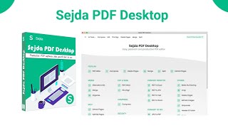 Sejda PDF Desktop Review  Sejda PDF Edit PDF files for free Fill amp sign PDF [upl. by Alekahs858]