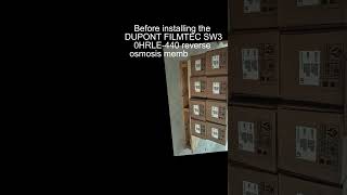 Before installing the DUPONT FILMTEC SW30HRLE440 reverse osmosis membrane a security filter needs [upl. by Miner]