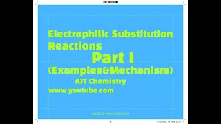 Electrophilic Substitution Reaction  Part I Examples amp Mechanism AJT Chemistry [upl. by Salem]