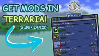 How to Get MODS in Terraria 14  Tmodloader 14 Setup in 3 Minutes [upl. by Lilaj]