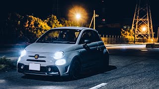 Night drive with quotABARTH 595 COMPETIZIONEquot  Nagoya  Japan Cinematic ［4K］ [upl. by Chun]