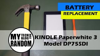 Kindle Paperwhite 3 DP75SDI battery replacement [upl. by Haswell]