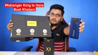 POCO X3 NFC Unboxing  Midrange King Agia [upl. by Adnilema]