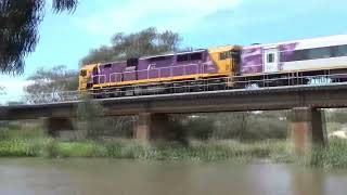 Trains At Breakwater Bridge 112024 [upl. by Rodavlas]