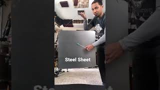 Superball on a steel sheet sound design [upl. by Sewel]