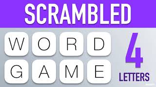 Scrambled Word Games  Guess the Word Game 4 Letter Words [upl. by Mariann450]