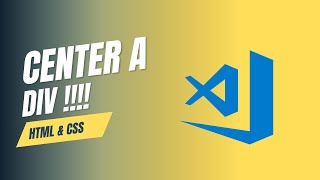 How to Center a Div in HTML and CSS [upl. by Marve]