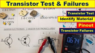 474 How To Test Transistor With Digital Multimeter BJT Failures of Transistor [upl. by Trevethick]