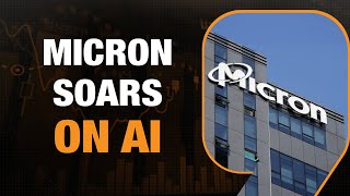 Micron Technology Shares Soar 19  Strong Forecast Sparks Chip Stock Rally  AI Boom  News9 Live [upl. by Anoiek]