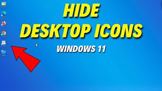 How To Hide Desktop Icons On Windows 11 [upl. by Chiarra]