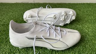 Puma Ultra Ultimate FGAG Boots Review  On Feet amp Unboxing ASMR 4K [upl. by Eggleston]