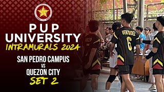 PUP University Intramurals • San Pedro Campus vs Quezon City • Set 2 [upl. by Annas]